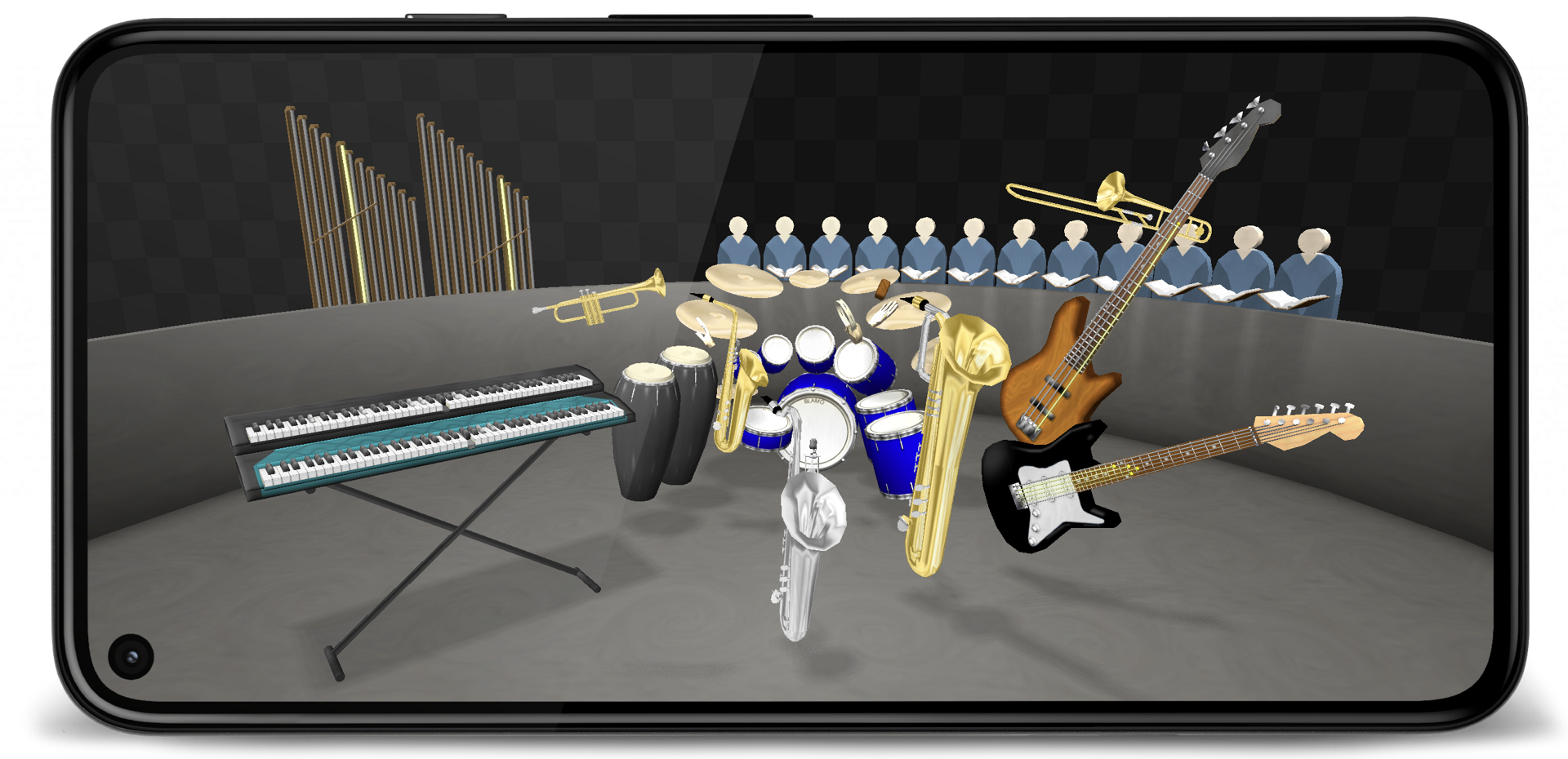 midis2jam2 on a phone